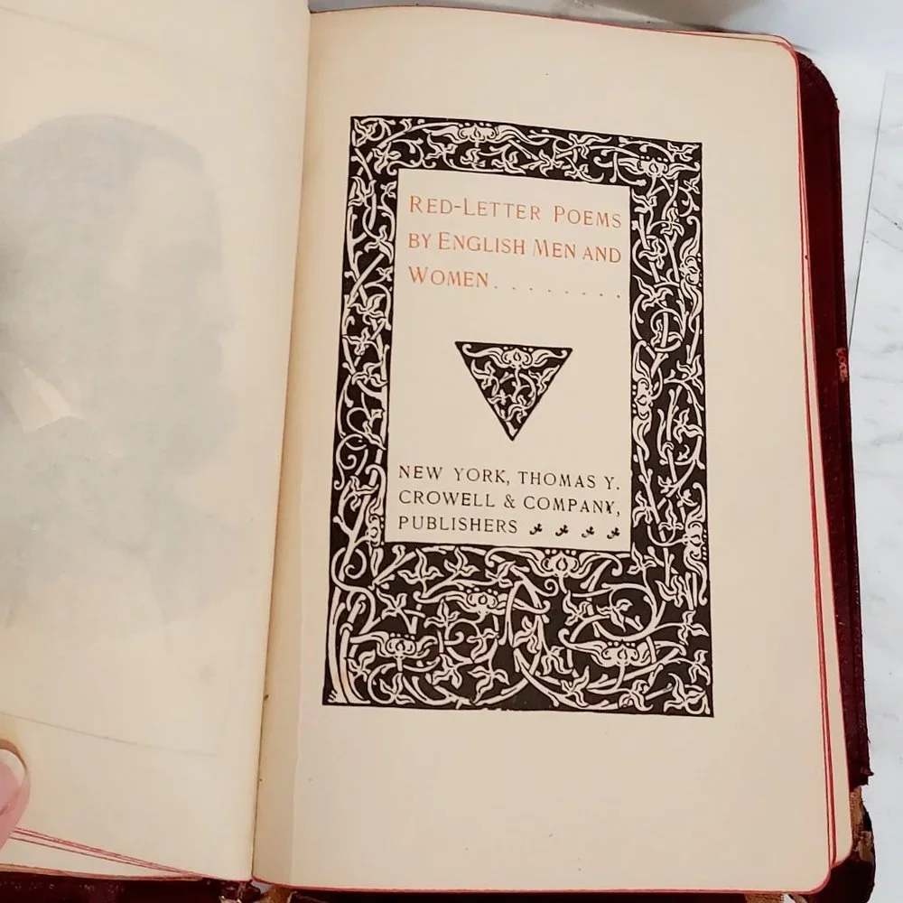 RARE & UNIQUE Red-Letter Poems by English Men & Women Book by Thomas Cro…